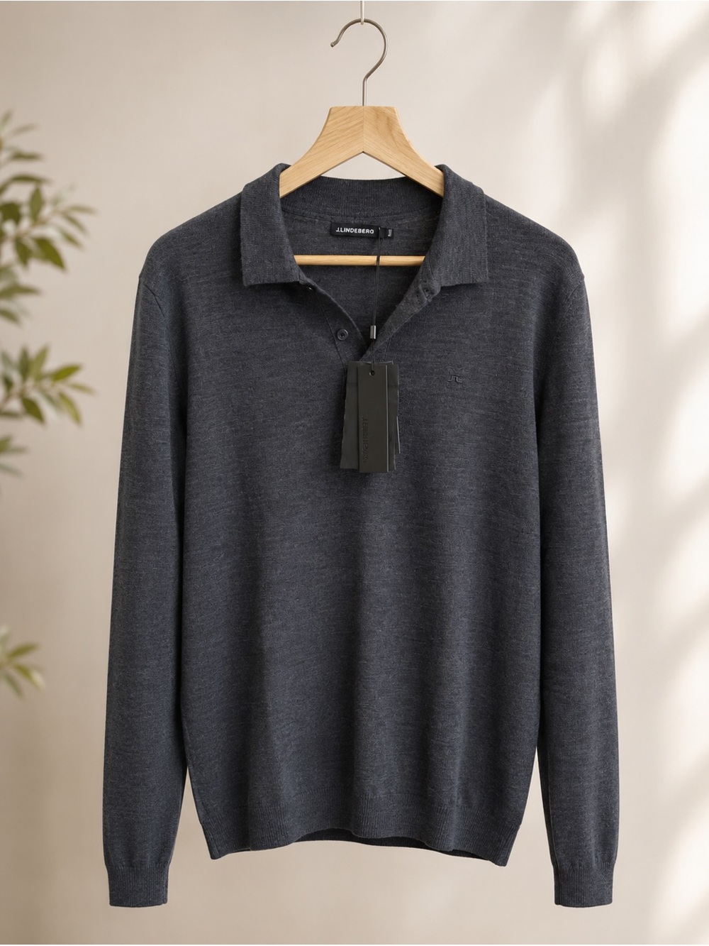 NWT: J. Lindeberg Noel Light Merino Polo Shirt Size XL